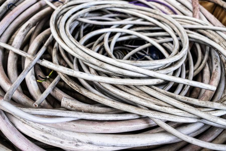 Riciclaggio cavi e motori elettrici