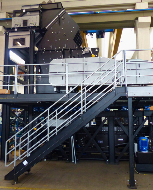 Impianto per il riciclaggio dei motori elettrici