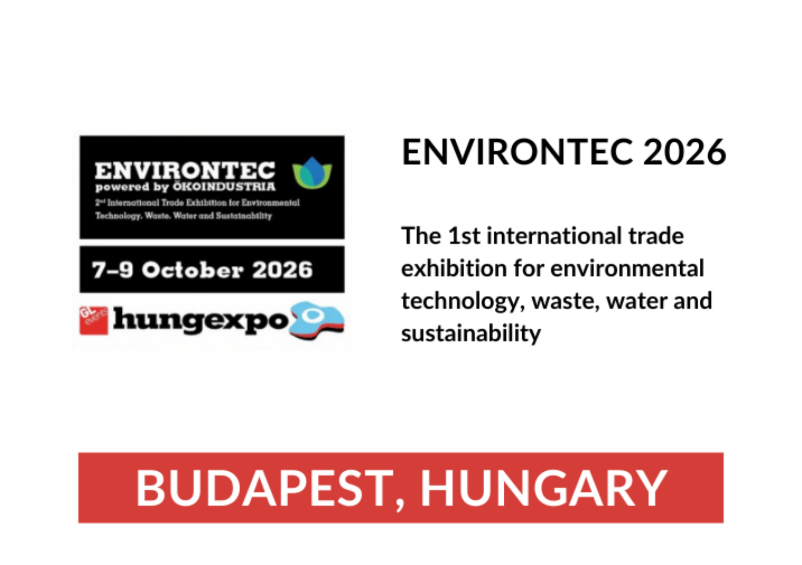Environtec 2026 budapest Environtec 2026 budapest